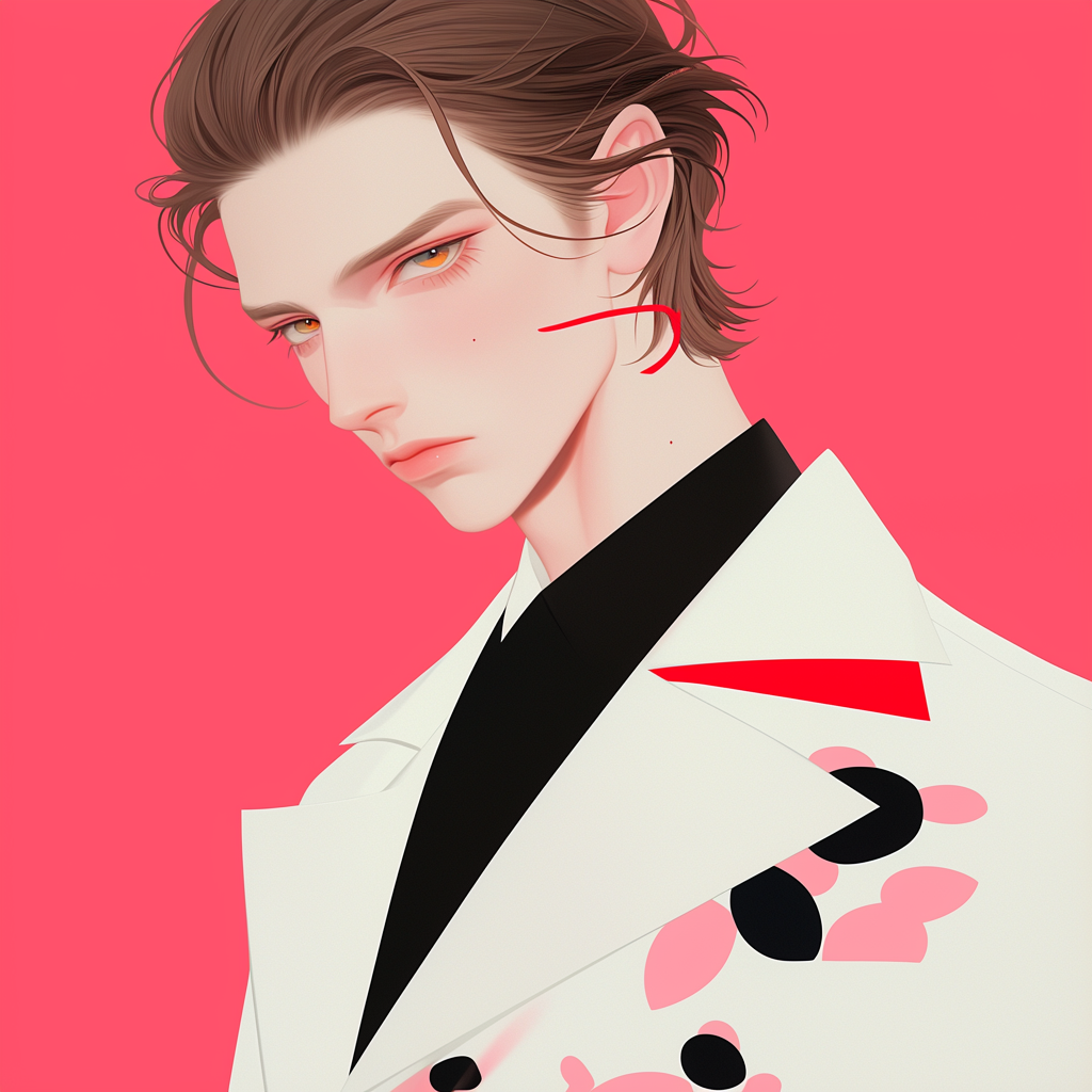 Anime Male Character Study